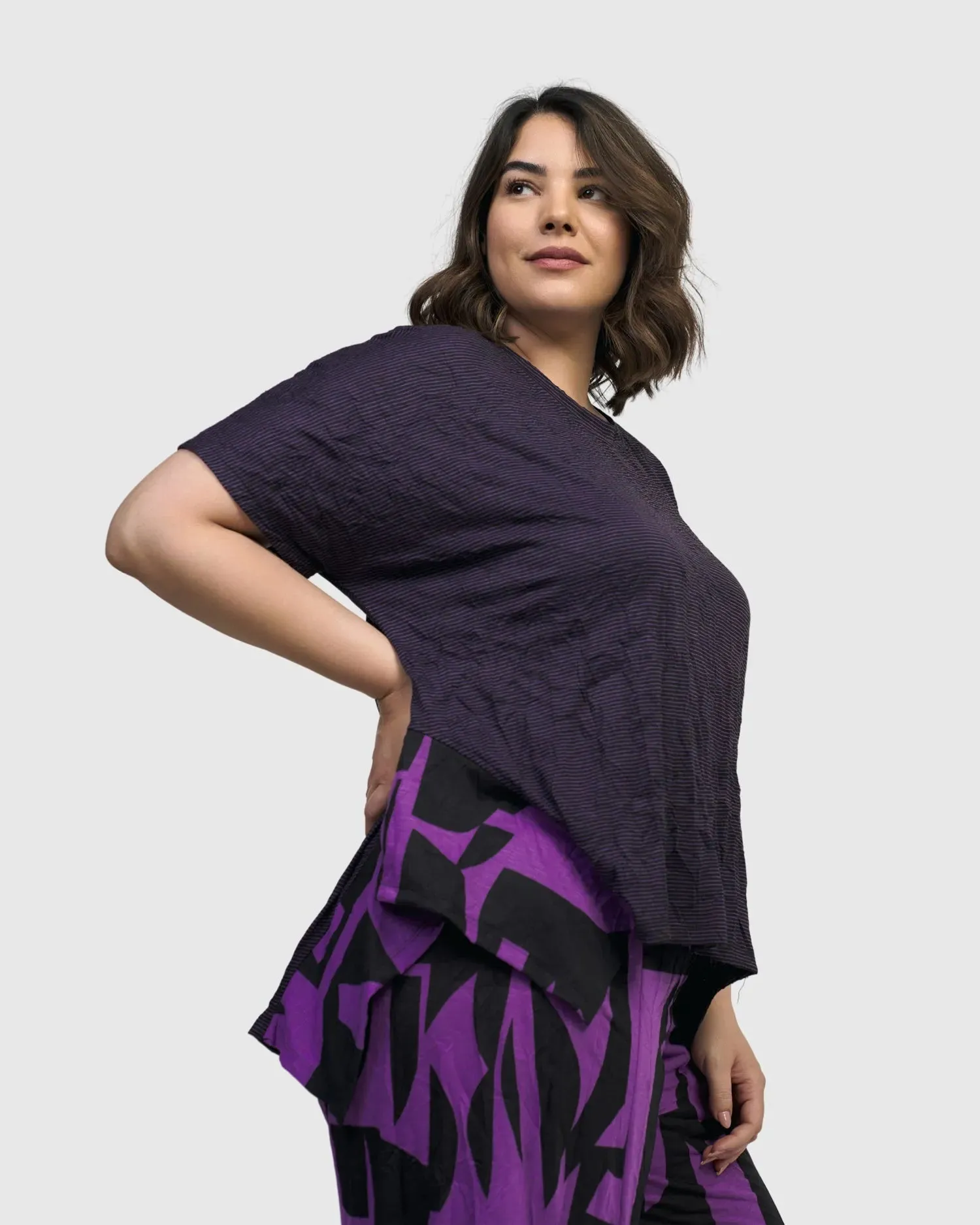 Aura Relaxed Tee, Violet