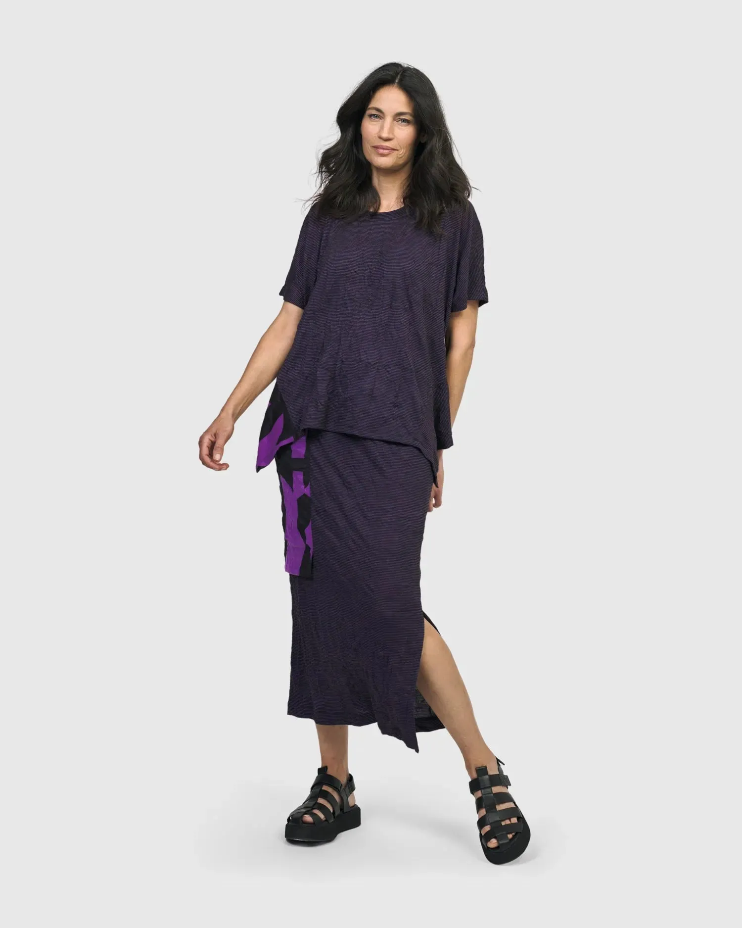 Aura Relaxed Tee, Violet