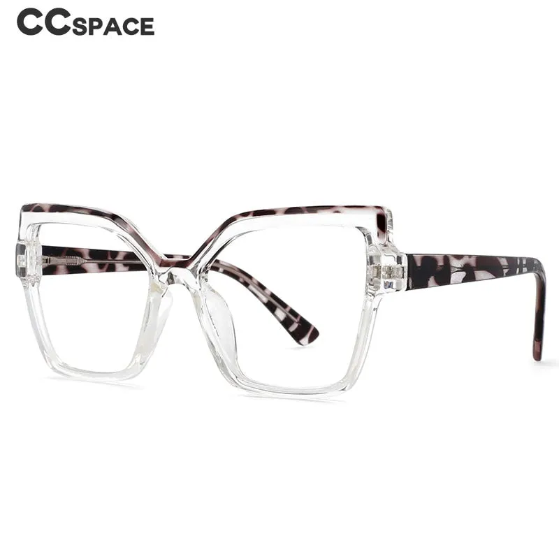 CCspace Women's Full Rim Butterfly Cat Eye Tr 90 Titanium Frame Eyeglasses 54463