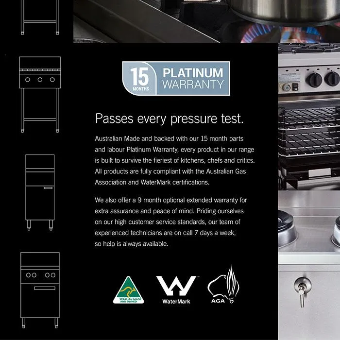 LUUS Professional Griddle Oven 900mm - RS-9P